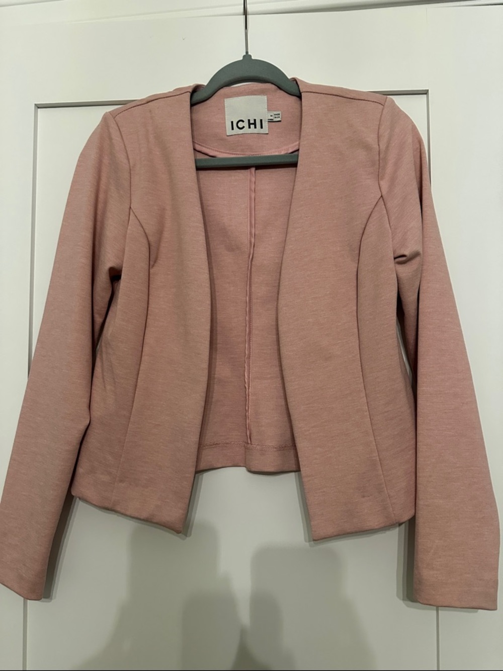ICHI Women's Dusty light Pink Open Front Blazer